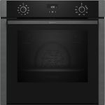 Neff B4ACE2AG3, N 50 Einbau-Backofen, 60 x 60 cm, Schwarz, mit LCD-Display, Versenkbarer Slide&Hide Tür, EasyClean Hydrolyse Selbstreinigung und CircoTherm Technologie
