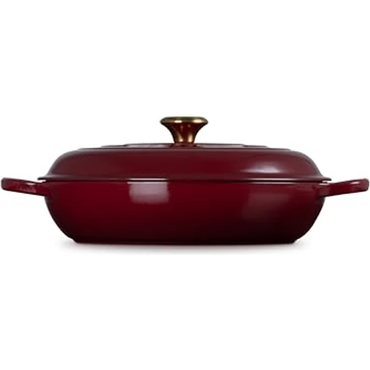 LE CREUSET Emaillierter Gusseisen-Bräter, 3,5 qt, Rhone - Hervorragende Wärmeverteilung und -speicherung – Bild 4