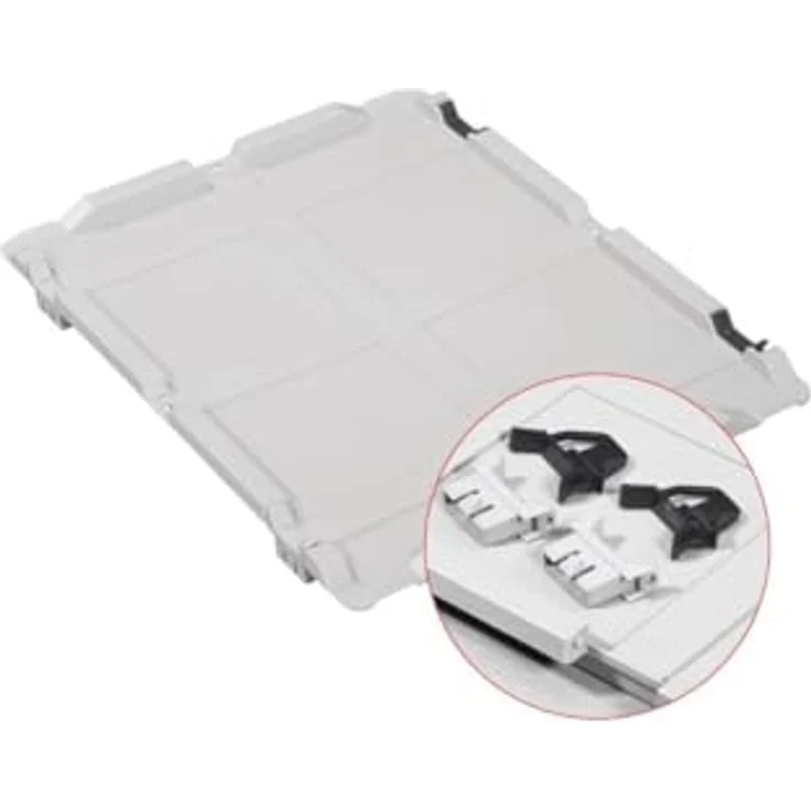 PROREGAL Eurobox NextGen Economy, 3x Transportbehälter mit Scharnierdeckel, schwarz, HxBxT 32x40x60cm, 65 Liter, lebensmittelecht, robust und stapelbar – Bild 2