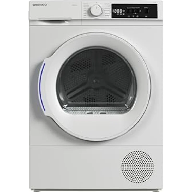 Daewoo TD-BR0GP0WE0-DE Wäschetrockner, 10 kg, Energieeffizienzklasse E, 15 Trockenprogramme inkl. 20-Minuten-Schnelltrockenprogramm, Weiß – Bild 1