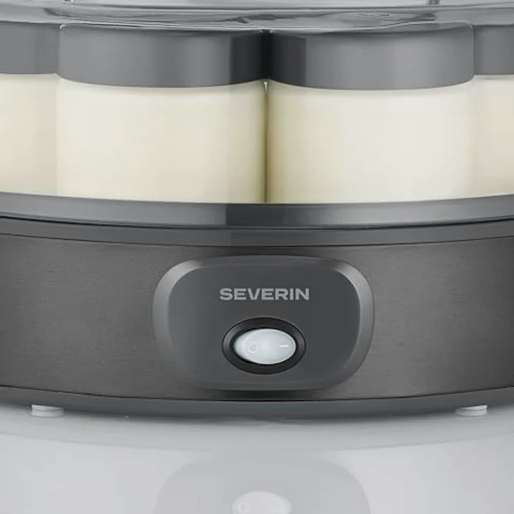 Severin Joghurtbereiter JG 3510, 7 Gläser inklusive, einfache Handhabung, für Natur- und griechischen Joghurt – Bild 2