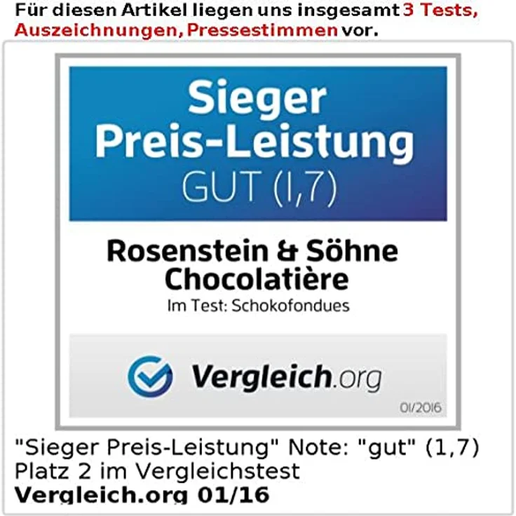 Rosenstein & Söhne Chocolatière Temperiergerät – Bild 7