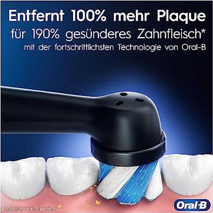Oral-B iO Series 8 Plus Edition Elektrische Zahnbürste/Electric Toothbrush, PLUS 3 Aufsteckbürsten inkl. Whitening, Magnet-Etui, 6 Putzmodi, recycelbare Verpackung, Geschenk Mann/Frau, black – Bild 4