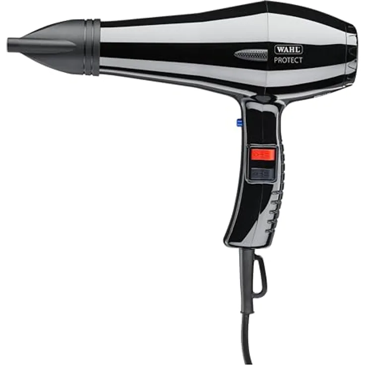 Wahl Protect - Starker Profi-Haartrockner, 1500 Watt, ergonomisches Design, 2 Düsen