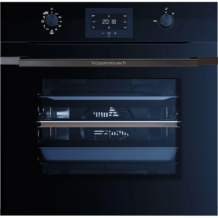 Küppersbusch BP 6332.0 SE6 K-Series.3 Pyrolyse Pizza-Backofen mit 70 Liter XXL-Garraum, 6 Backofenfunktionen, Schwarz/Black Steel