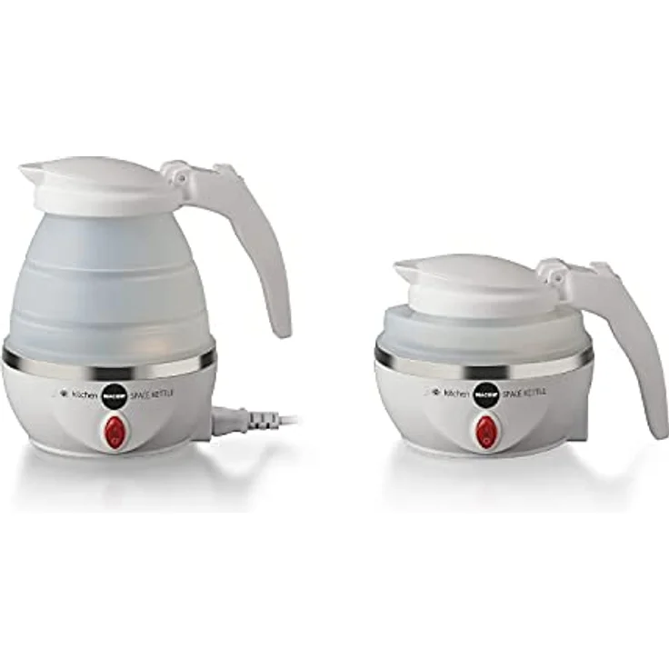 Macom 862 Space Kettle Elektrischer Wasserkocher, kompakt, platzsparend, für unterwegs, Weiß – Bild 2