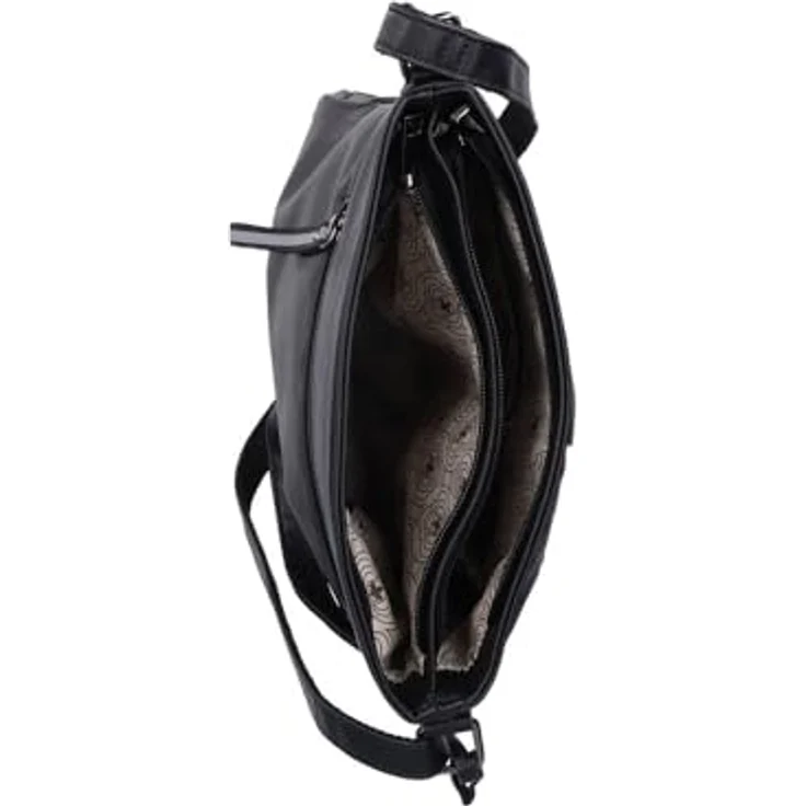 Rieker Umhängetasche, Handtasche Damen, mehrfarbig in khaki/black mit 2 Hauptfächern und verstellbarem Schulterriemen – Bild 6