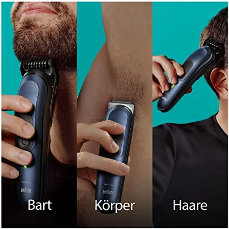 Braun Haarschneider All-In-One Styling Set MGK7410, 10-in-1 Barttrimmer, Wasserdicht – Bild 3