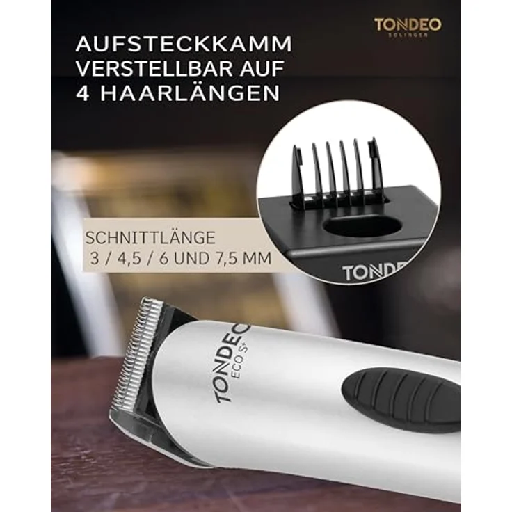Tondeo ECO S Plus Haarschneidemaschine, silber – Bild 5