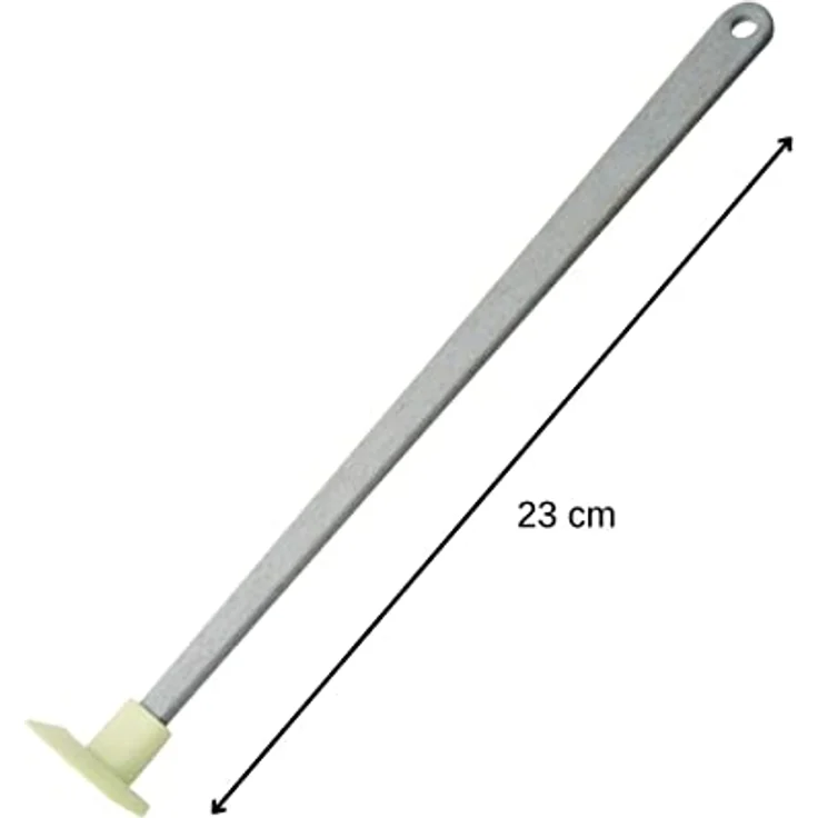 FACKELMANN Ecolution 33012 Glasauskratzer, aus Silikon und ABS, lichtgrau/mintgrün, spülmaschinengeeignet und umweltfreundlich – Bild 3