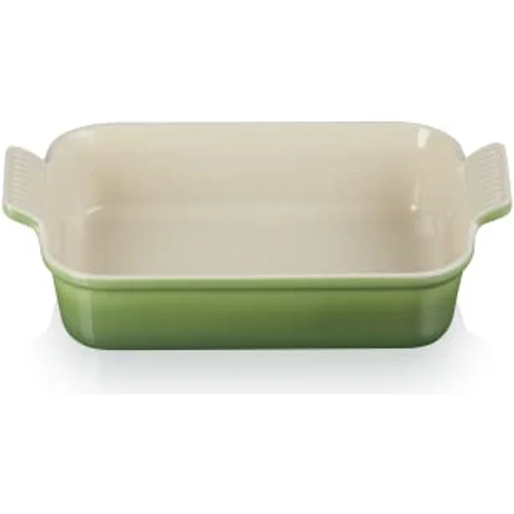 Le Creuset Rechteckige Auflaufform Tradition aus Steinzeug, 26 cm, 2.4 Liter, Bamboo, 71102264080001 – Bild 1