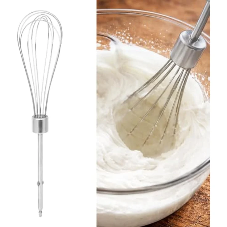Gastroback Handmixer POWERMIX AIR, 1000 W, Edelstahlgehäuse, 6 Geschwindigkeitsstufen, inkl. Milchschaumaufsatz und Spezialquirlen, silber – Bild 4