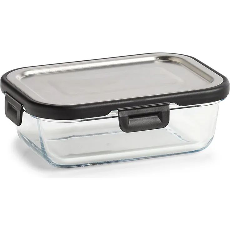 neuetischkultur Vorratsbehälter, Clipverschluss aus Glas/Edelstahl/Kunststoff, luftdicht, 600 ml und 1000 ml Varianten