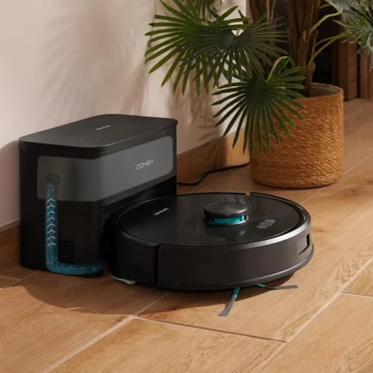 Cecotec Conga Y70, Beutelloser Staubsauger-Roboter mit LiDAR-Navigation, 3 l Staubbehälter, Schwarz, integrierte Wischfunktion – Bild 6