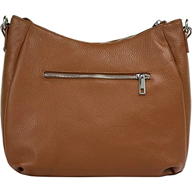 Samantha Look Umhängetasche, echtes Leder, Made in Italy, 25x30x7 cm, verstellbarer Schultergurt – Bild 4