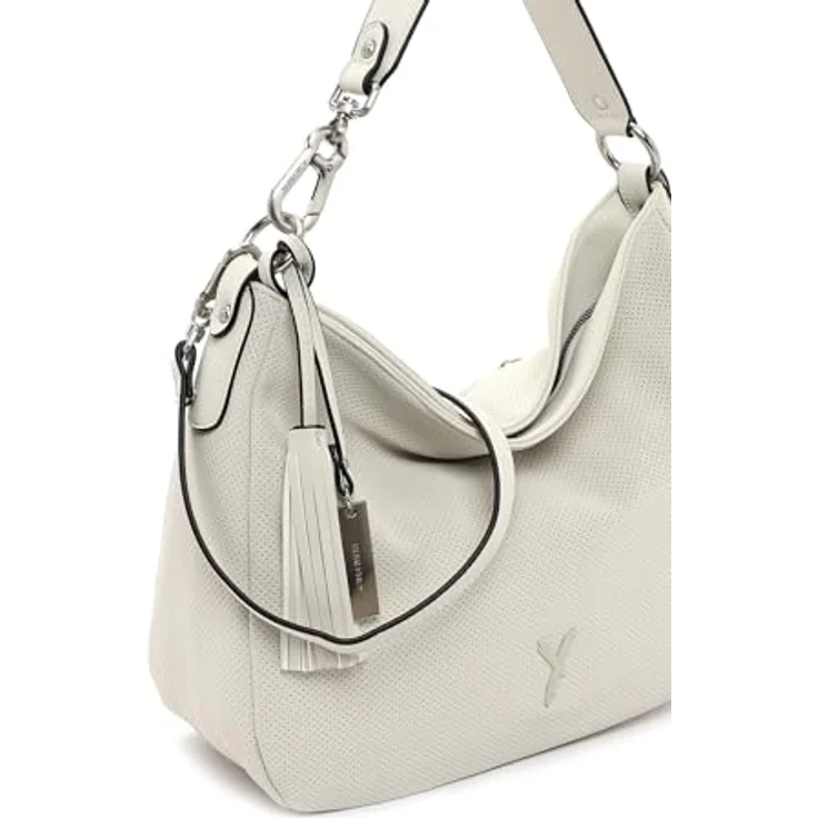 Suri Frey Beutel Romy, Handtasche aus Feinsynthetik mit Reißverschluss, beige, PETA-Approved Vegan, 33x20x15 cm – Bild 6