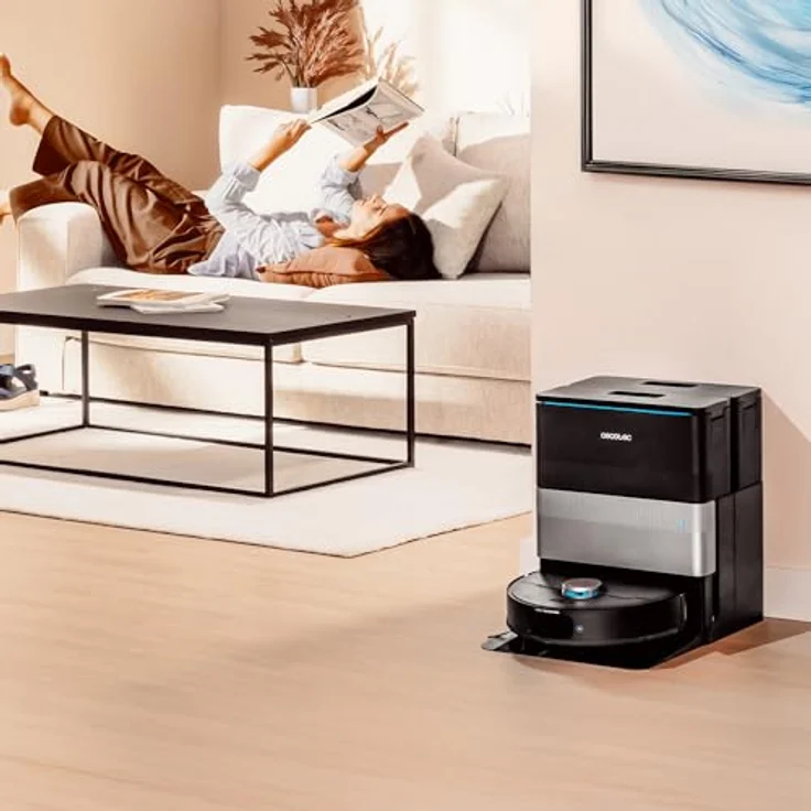 Cecotec Conga X70, Saug- und Wischroboter mit Selbstentleerungsstation, 15000Pa Saugkraft, 4-in-1-Basis, Smartphone-Steuerung und 240 Minuten Akkulaufzeit – Bild 3