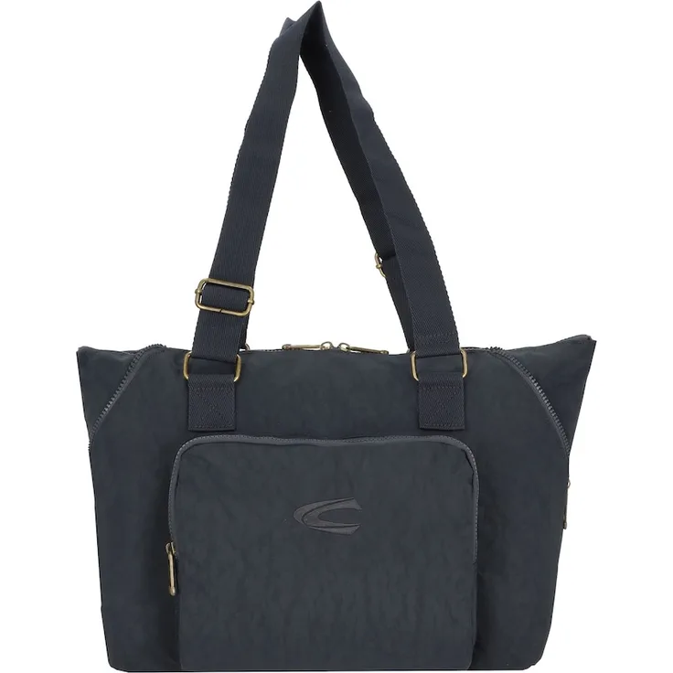 camel active Journey Shopper Tasche, 47 cm, geräumig, Nylon, violett, mit verstellbaren Tragegurten und Innenfächern