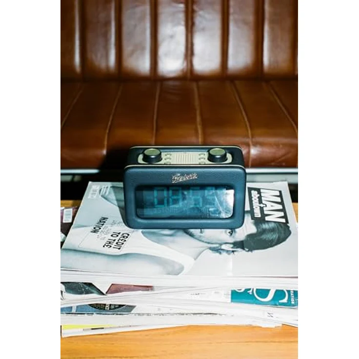 Roberts Revival Rest, Radiowecker im Retro-Stil mit DAB+/FM-Radio, Bluetooth-Streaming, zwei Alarmen und luxuriösem Lederbezug – Bild 9