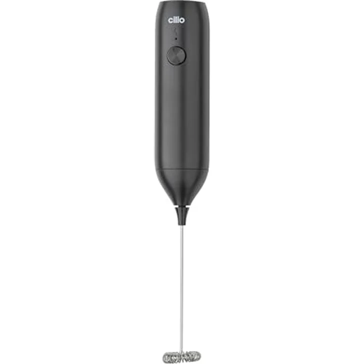 CILIO Milchaufschäumer AMICO, Elektrischer Milchschäumer mit USB-Ladekabel, Hochwertiger Kunststoff, inklusive Rezepte für perfekten Milchschaum – Bild 1