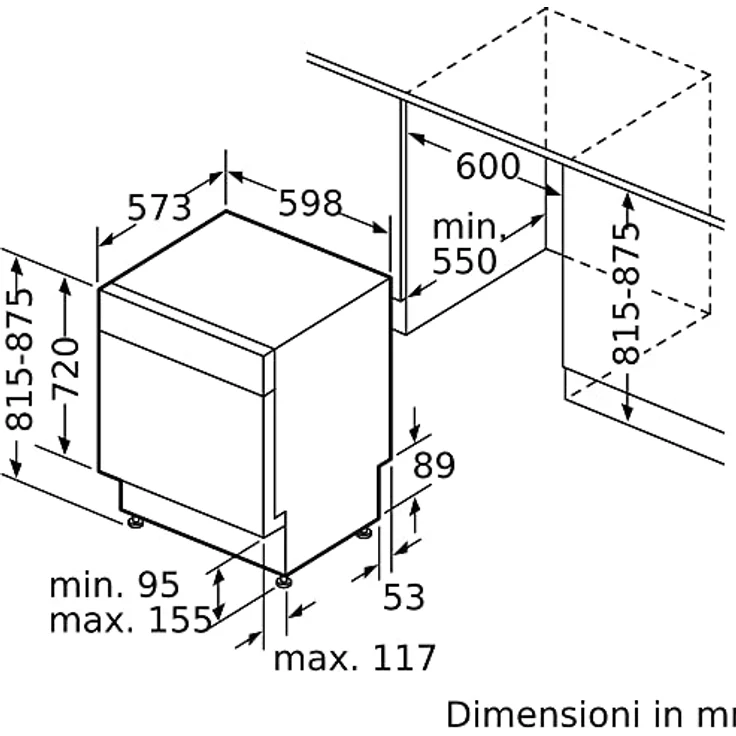 Bosch Serie 4 SMP4ECW72S, Unterbau-Geschirrspüler mit Flex Körben, Info Light, HygienePlus und Home Connect, Weiß – Bild 10