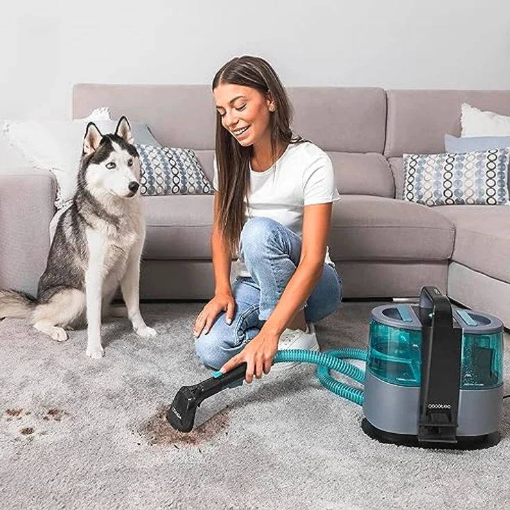 Cecotec Conga 4000 Carpet&Spot Clean Polsterstaubsauger, 400 W, 2 Tanks, Wassersprüher, 12 kpa Saugleistung, 5 m Reichweite – Bild 4