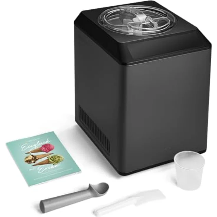 Springlane Kitchen SPRINGLANE Eismaschine & Joghurtbereiter Erika 2,5 L mit selbstkühlendem Kompressor 250 W, Eiscrememaschine aus Edelstahl mit Kühl- und Heizfunktion, inkl. Rezeptheft – Bild 4