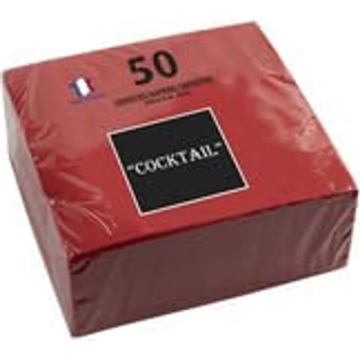 Pronape Cocktailservietten, 20 x 20 cm, 2-lagig aus Mikro-Waffelpapier, grau, 50 Stück – Bild 5