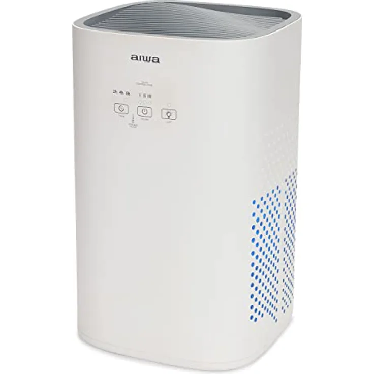 AIWA PA-100 - Luftreiniger mit Ionisator, Filter, 3 Geschwindigkeiten, kompaktes Design, Timer-Funktion