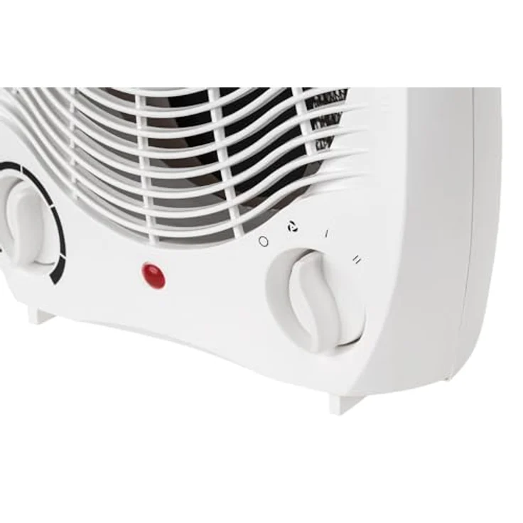 Teesa Heizlüfter TSA8025 3 Funktionsmodi, 2 Heizstufen (1000 W, 2000 W), Einstellbarer Thermostat, Überhitzungsschutz, weiß, 240 V, Heizlüfter – Bild 4