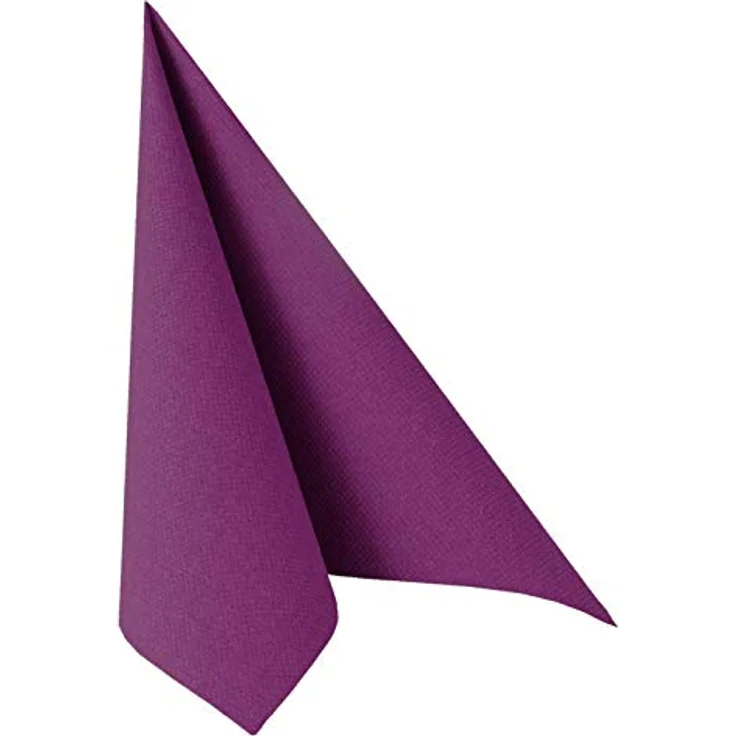 Papstar Servietten - Tissueservietten lila ''Royal Collection'' 40 x 40 cm, 1-4-Falz, für Gastronomie, Feste und Haushalt, #10820, 1 X 50er Pack – Bild 2