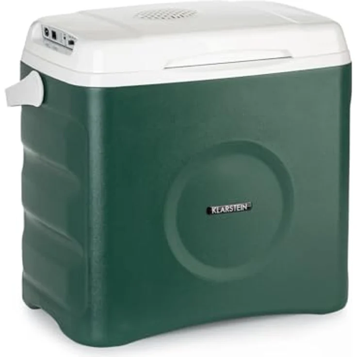 Klarstein BeerBelly 29 Thermoelektrische Kühlbox, Energieeffizienzklasse F, 29 Liter, Kühl-& Warmhaltefunktion, USB-Port, Grün – Bild 2