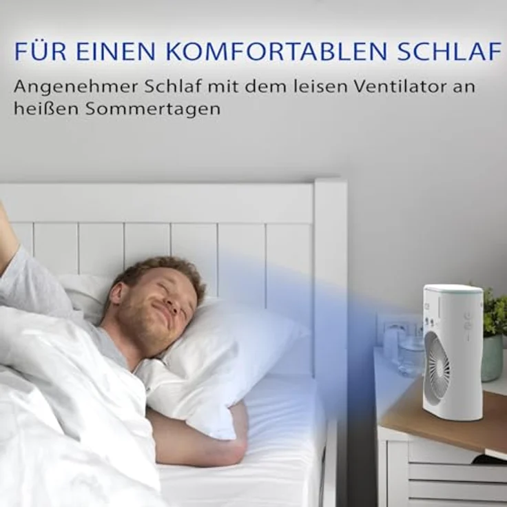 İnca IMF-10B, Tischventilator mit Wasserkühlung & Sprühnebel, 2400 mAh Akku, 3 Stufen, 360° drehbar, LED Licht, kompakt und leise, ideal für Sommer, Büro und Outdoor – Bild 5