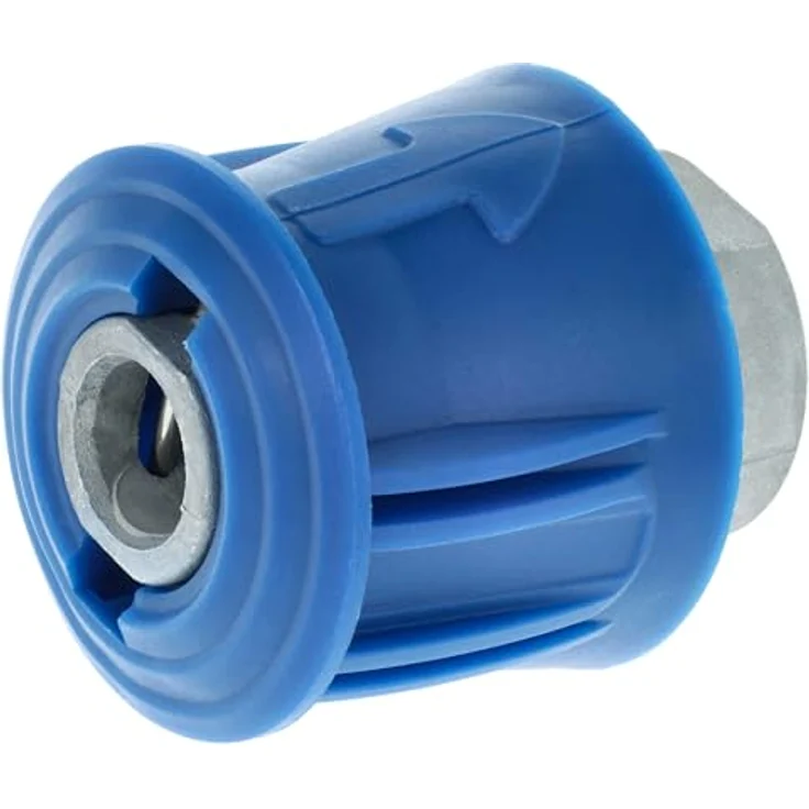 vhbw Adapter Quick Connect-Anschluss auf M22 Gewinde, kompatibel mit Bosch Aquatak Advanced und Universal Hochdruckreiniger, blau – Bild 1