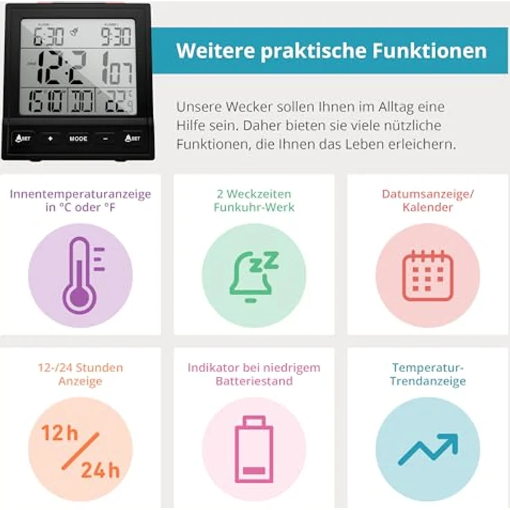 Mebus Funkwecker 25581 – Bild 5