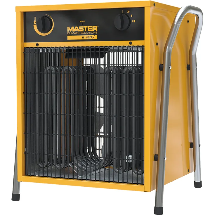 Master® Heizlüfter "B 15", mobiler Lufterhitzer mit 7,0 kW / 15,0 kW Heizleistung, 380-400 V, 1700 m³/h Luftleistung, Edelstahlheizelemente, Überhitzungsschutz