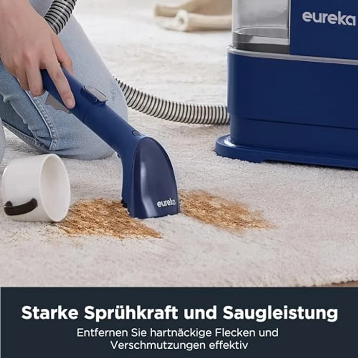 EUREKA NEY100 Waschsauger, Teppichreiniger, Polsterreiniger | mit starker Saugkraft 12500Pa, 82dB, 1,5L Wassertank, Reinigungsformel – Bild 2