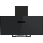 KKT KOLBE Dunstabzugshaube 90cm Abluft Umluft | Kopffreie Wandhaube | SensorTouch, Gestensteuerung, LED Licht | Schwarz-Glas | TRIO9015B