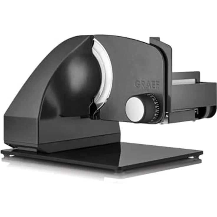 Graef Allesschneider Master M95, eisenglimmergrau (M95EU) - Premium Vollmetall mit 30° Kippfunktion und 170-Watt-Motor