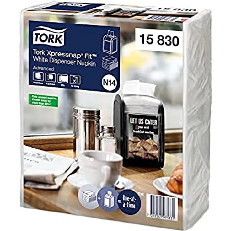 TORK 15830 Xpressnap Fit Servietten für Xpressnap Fit Handtuchspender - Spenderserviette - Weiß