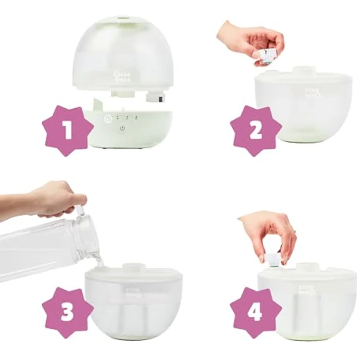 Badabulle Bubble, Luftbefeuchter für optimale Luftfeuchtigkeit, beige – Bild 7