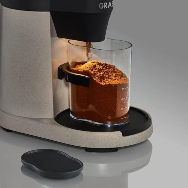 Graef Kaffeemühle CM8011 | elektrische Bohnenmühle mit LED Beleuchtung | Mahlgradeinstellung für Bohnenkaffee | 350g Füllmenge | dipped-sand – Bild 4