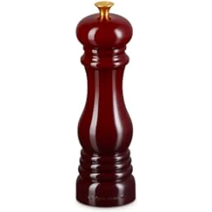 Le Creuset Pfeffermühle Rhône, Gewürzmühle mit Keramikmahlmechanismus, 21 cm, rot – Bild 1