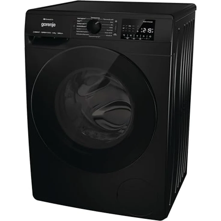 Gorenje WPNEI94A1DTSB, Waschmaschine mit Dampffunktion, 9 kg, 1400 U/min, WLAN-Steuerung, Hygiene-Programm, Kindersicherung, Schwarz – Bild 4