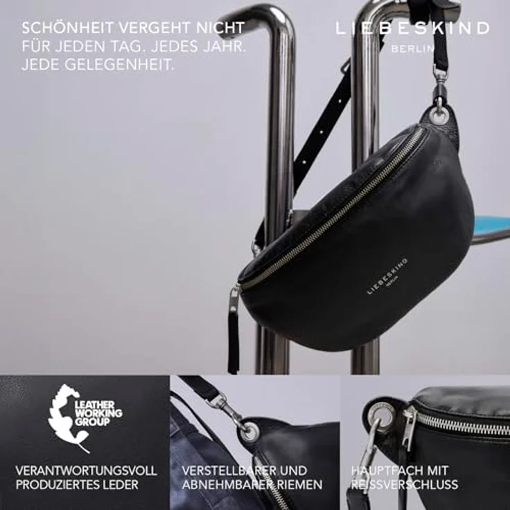 Liebeskind Tavia Gürteltasche M, 100% Leder, braun, 30.5 cm x 8.5 cm x 14 cm – Bild 2