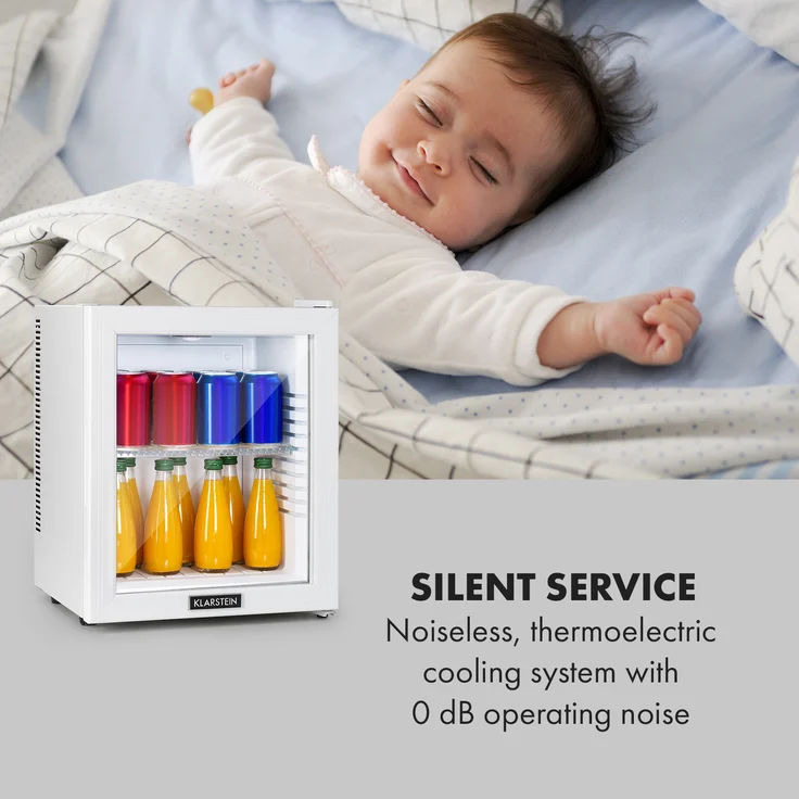 Klarstein Brooklyn 24 White Mini-Kühlschrank, weiß – Bild 3