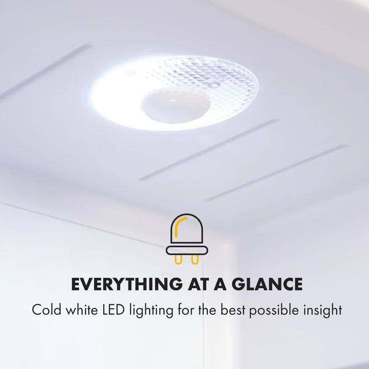 Klarstein Brooklyn 24 White Mini-Kühlschrank, weiß – Bild 6