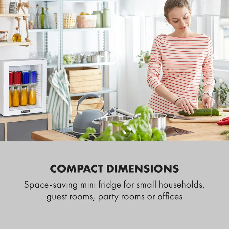 Klarstein Brooklyn 24 White Mini-Kühlschrank, weiß – Bild 2
