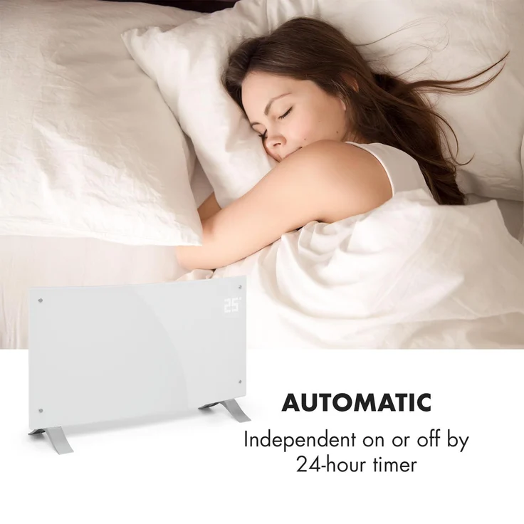 Klarstein Heizstrahler Bornholm Curved Smart Konvektionsheizgerät, Heizstrahler – Bild 4