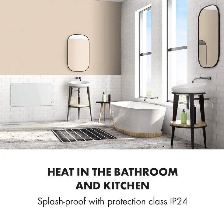 Klarstein Heizstrahler Bornholm Curved Smart Konvektionsheizgerät, Heizstrahler – Bild 6